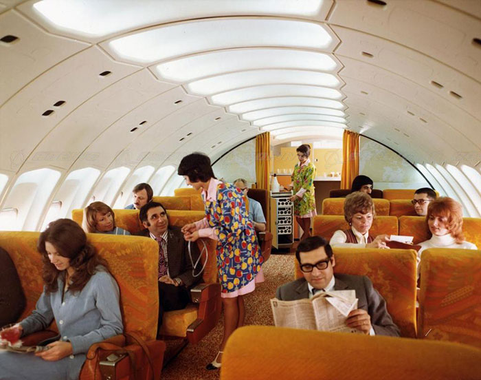 viajar avión 70's 4